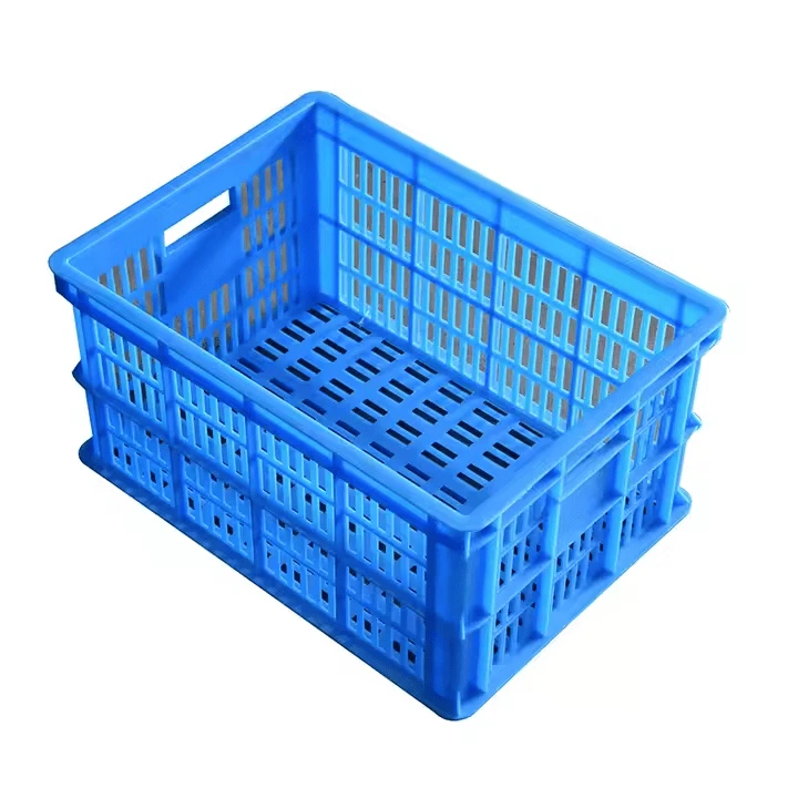 Grid ventilerade stapelbara plastkorglådor