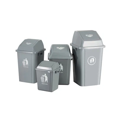 Inomhus HDPE plast trycklock partihandel soptunna