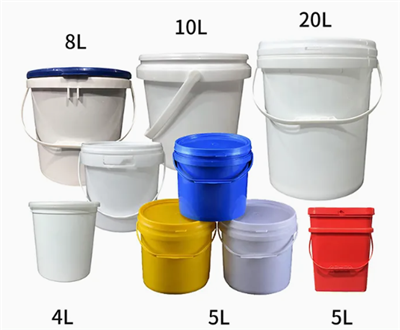 Plastförtjockad rund hink